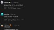 Fans reminisce with Pepperidge Farm memes, among other jokes and references (Image via u/Rujoshin/Reddit)